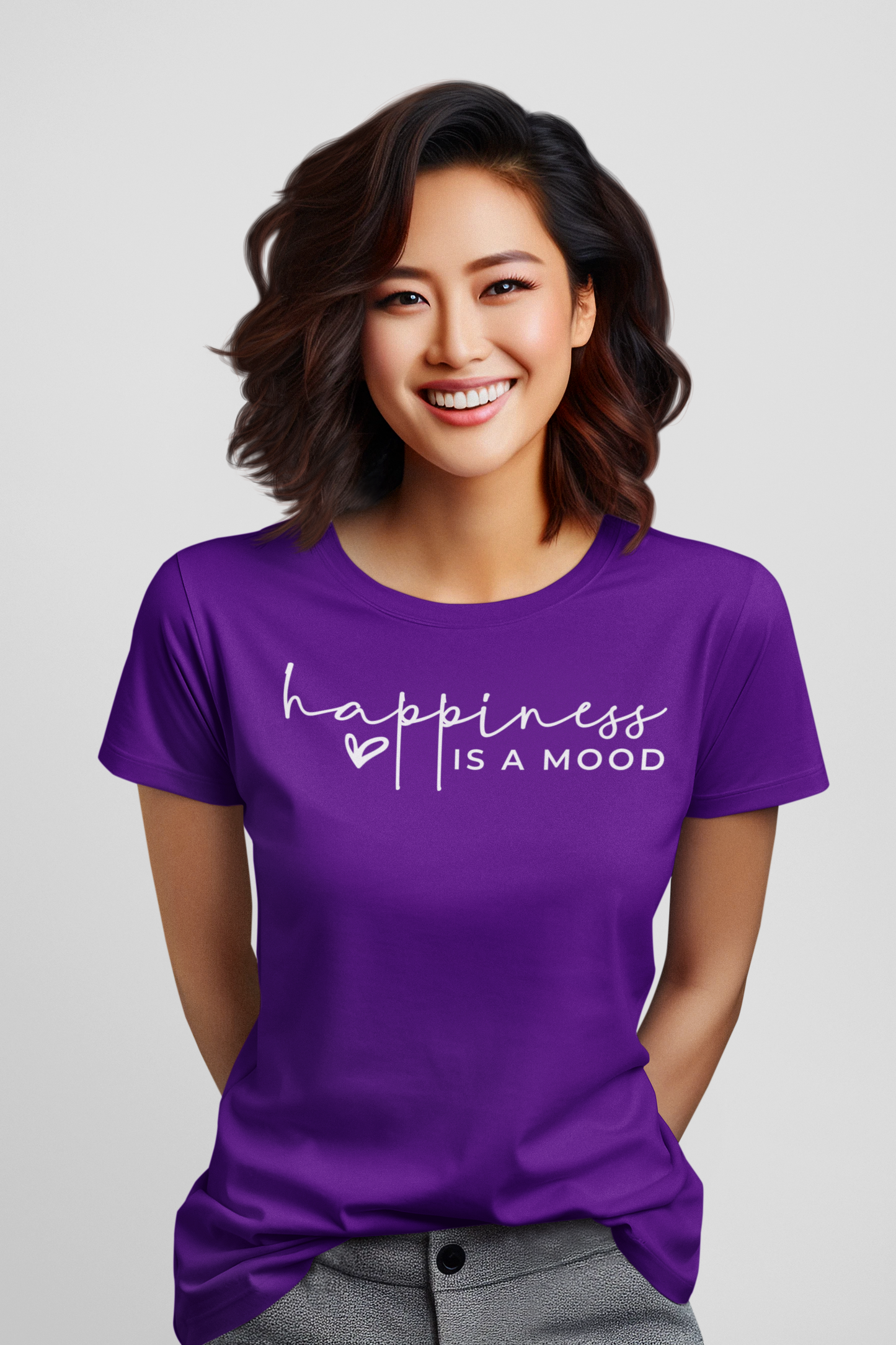 Happiness is a Mood Regular & Plus Graphic Tee