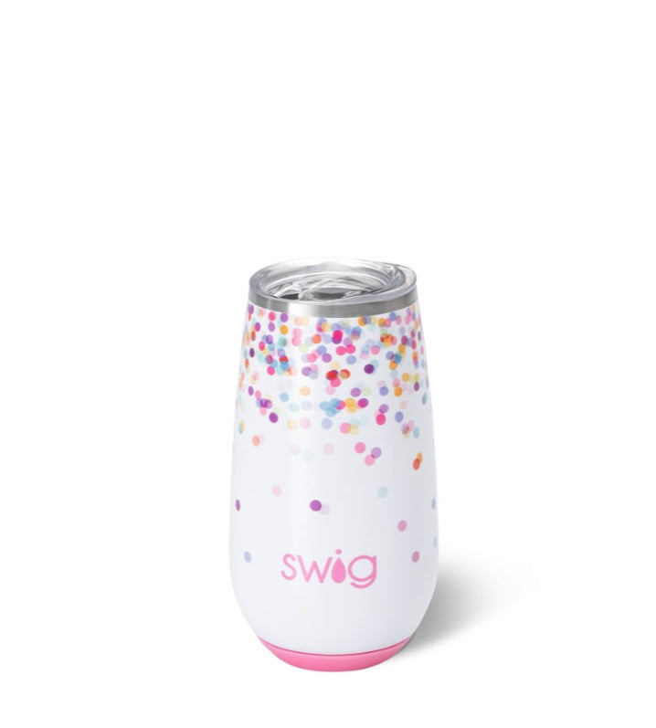 Swig Confetti Stemless Flute 12 Oz