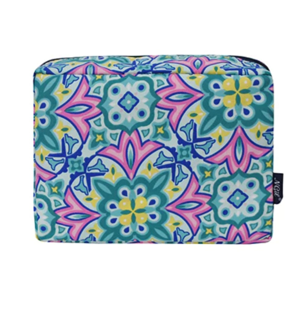 Nile Florals Large Cosmetic Case