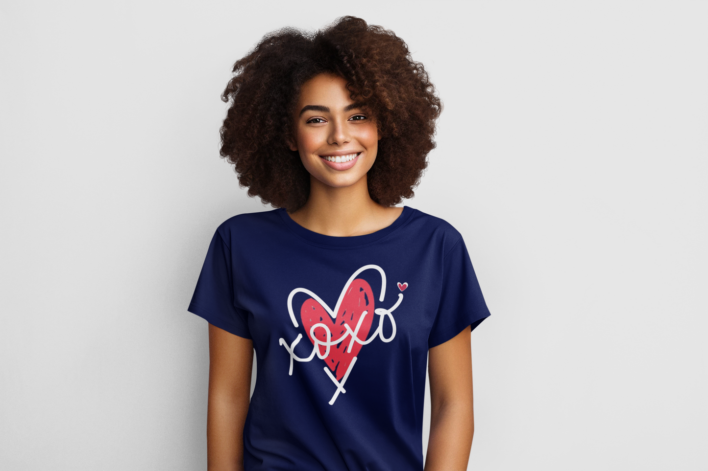 XOxO Heart Regular & Plus Long or Short Sleeve Tee