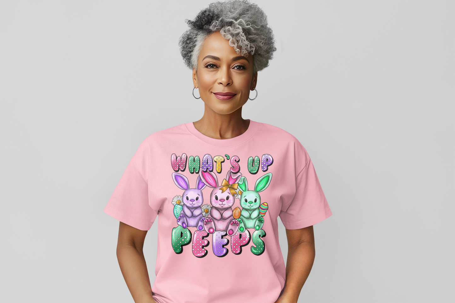 What's Up Peeps Regular & Plus Graphic Tee