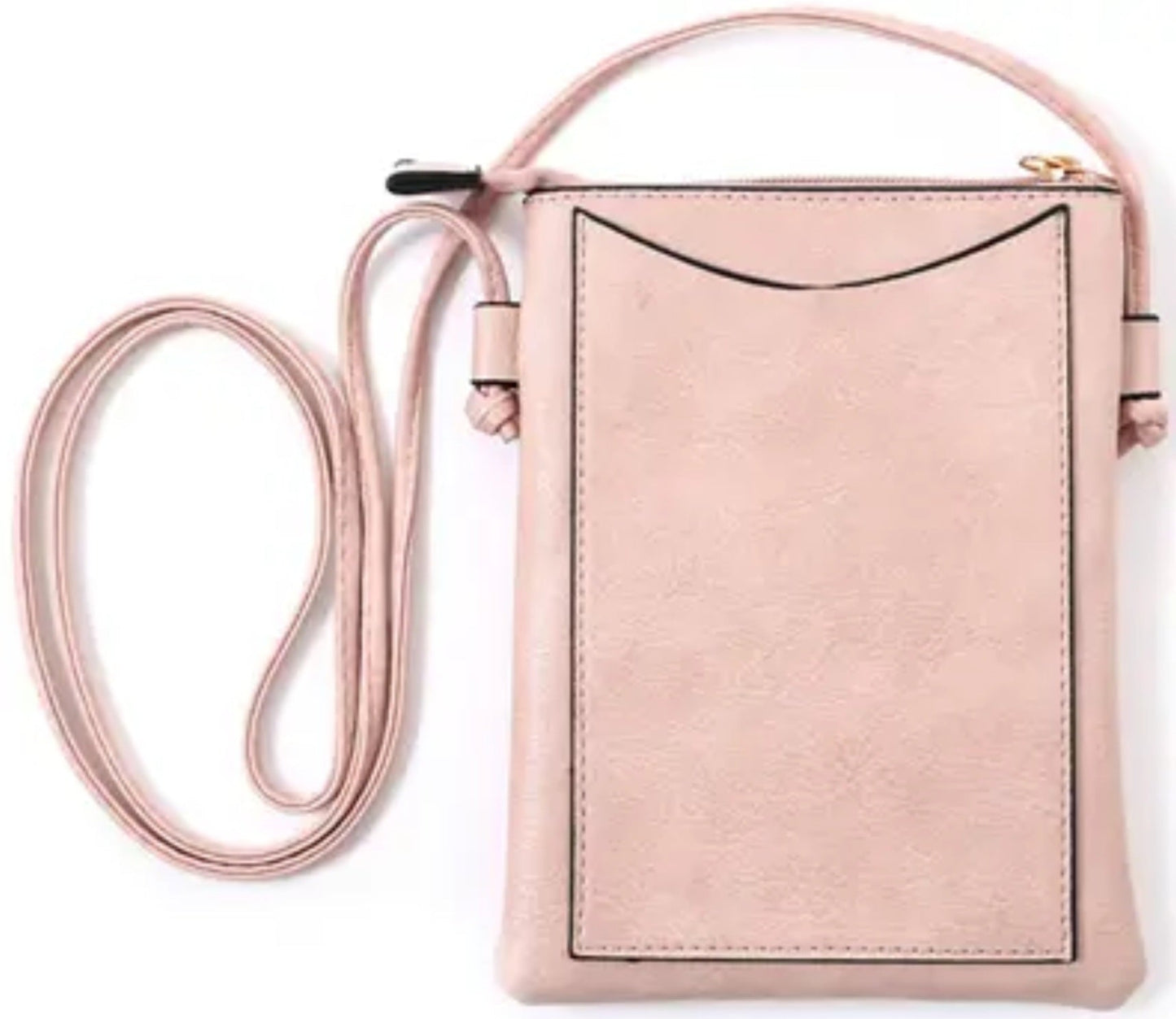 Pink Foral Rhinestone Cellphone Bag