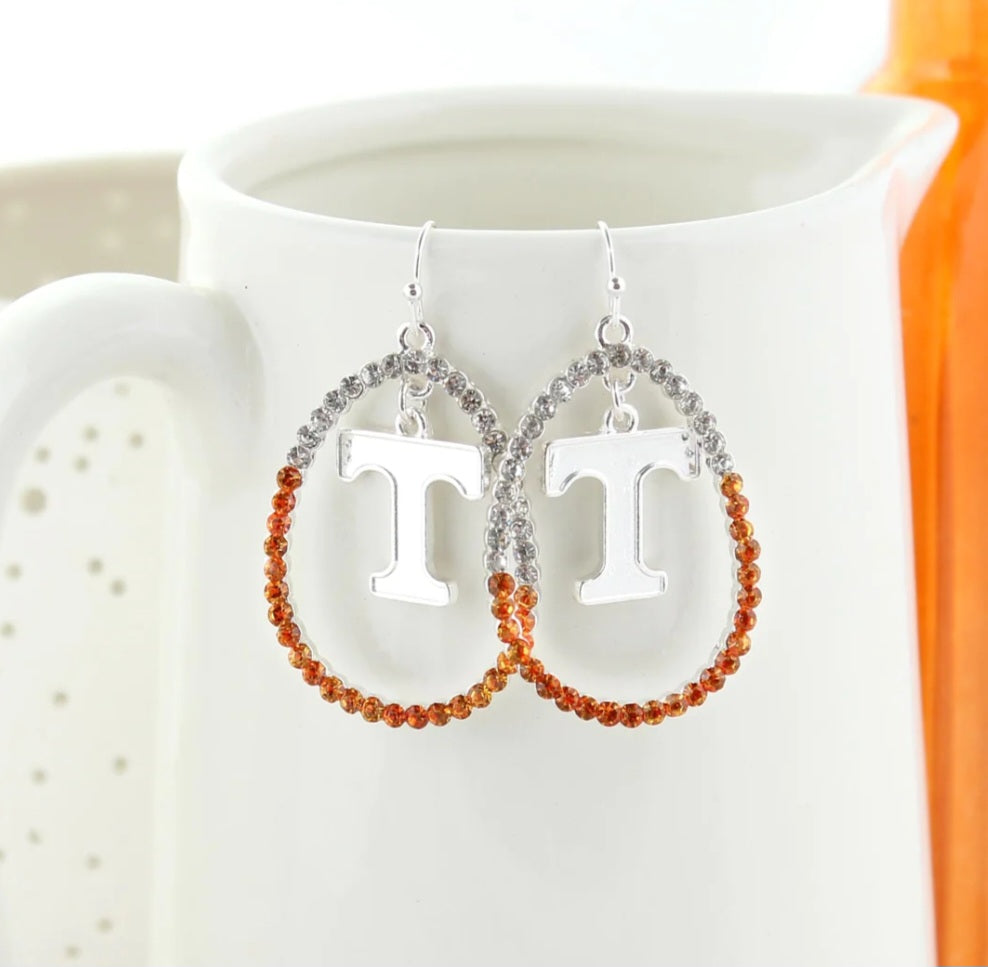 Your Favorite Collegiate Team's Crystal Loop Earrings