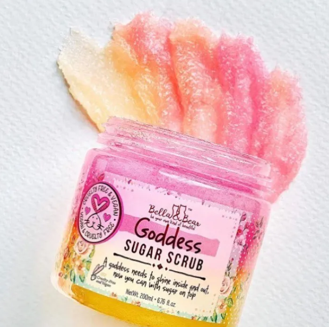 Goddess Sugar Scrub, Body Scrub, with added Soap 6.7oz