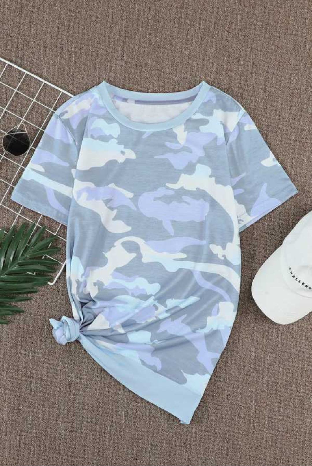 Womens Short Sleeve Camo Shirt