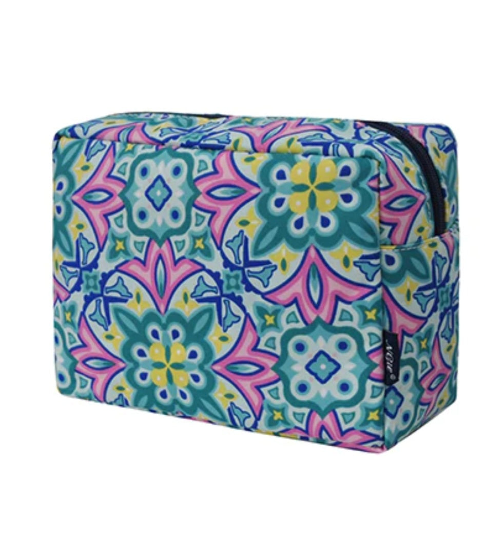 Nile Florals Large Cosmetic Case