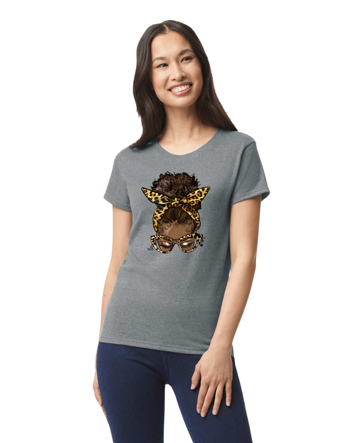 Messy Bun #1 Graphic Tee in Regular & Plus Sizes