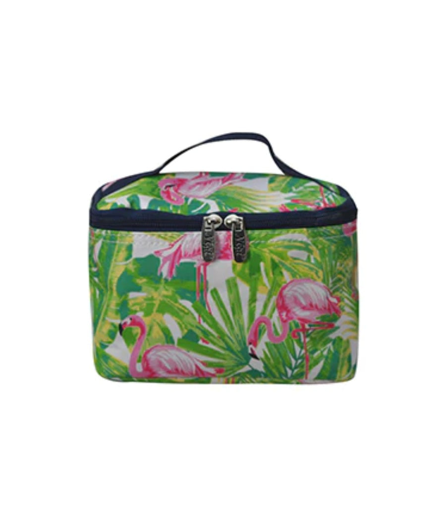 Tropical Flamingo Cosmetic Case