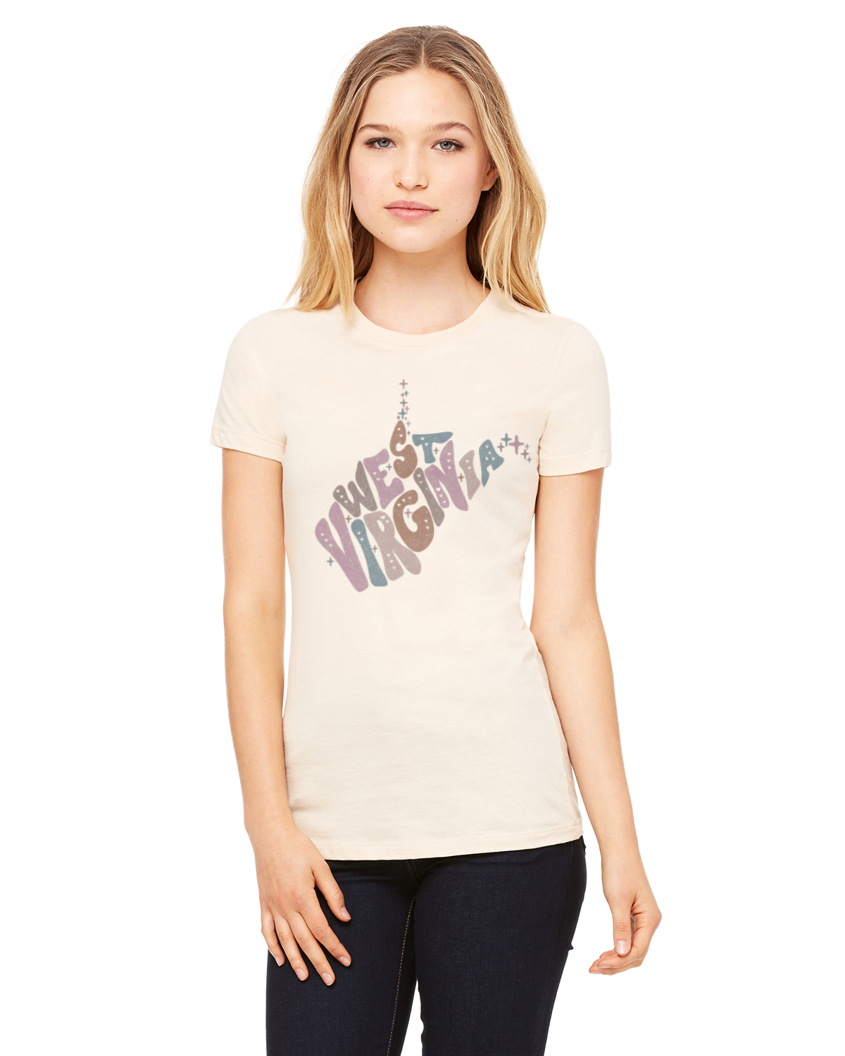 West Virginia Pastel Graphic Tee