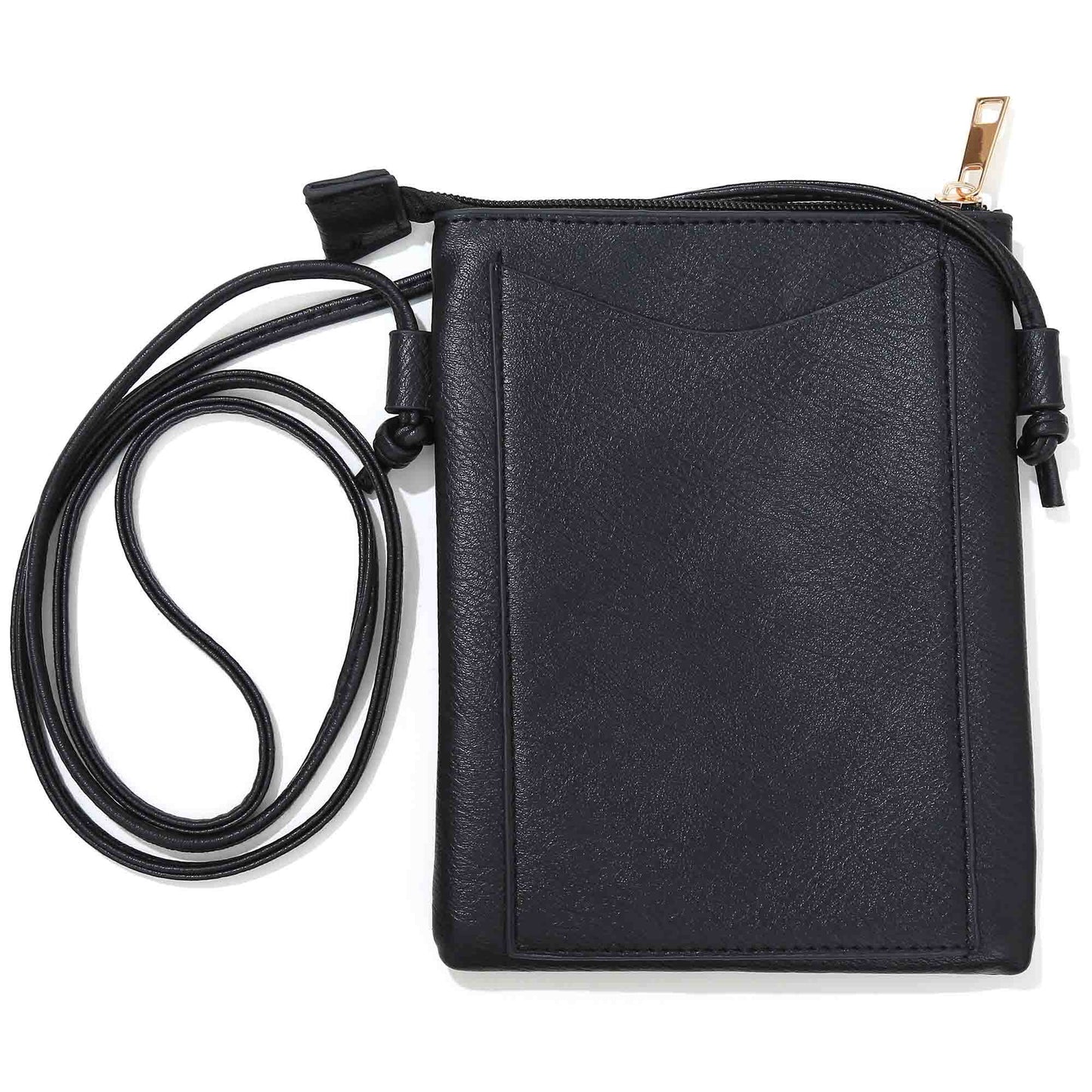 Black - Moon with Stars Lacer cut crossbody cellphone bags