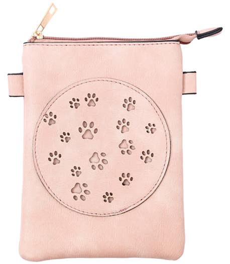 Pink - Paw Crossbody Bag