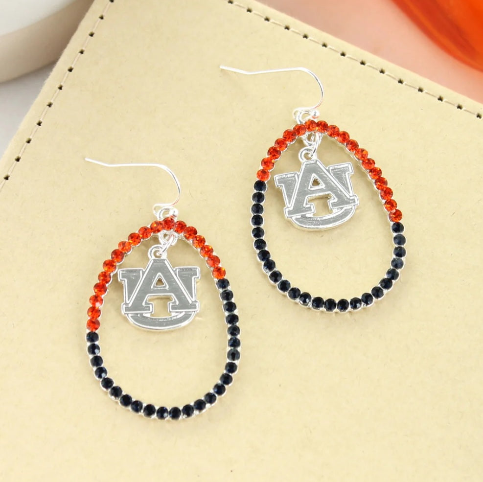 Your Favorite Collegiate Team's Crystal Loop Earrings