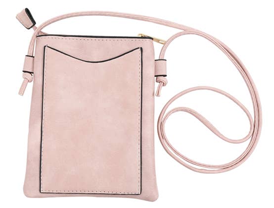 Pink - Heart Cut Crossbody Cellphone Bags