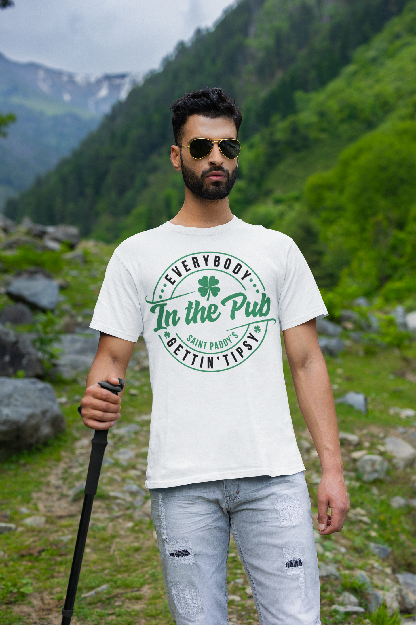 Everybody's In The Pub Getting Tipsy Regular & Plus Long or Short Sleeve Tee Shirt