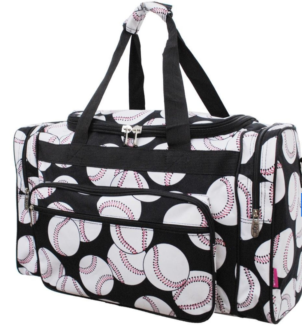 Black Baseball 20" Duffel