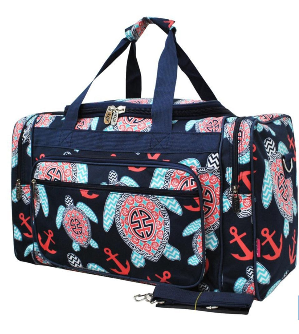 Ocean Sea Turtle & Anchor 20" Weekender Duffel