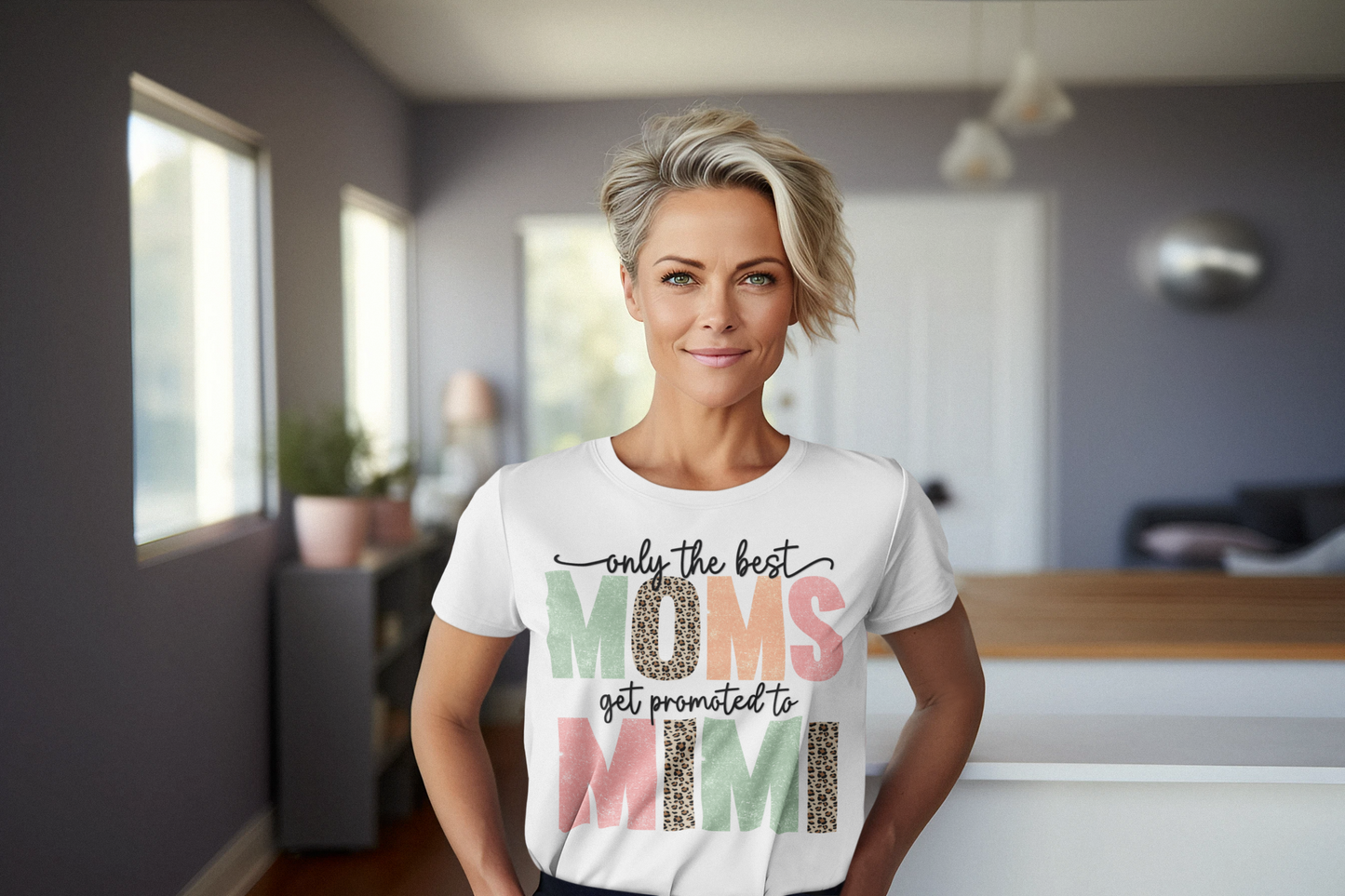 Only The Best Moms Get Promoted To Mimi Graphic Tee