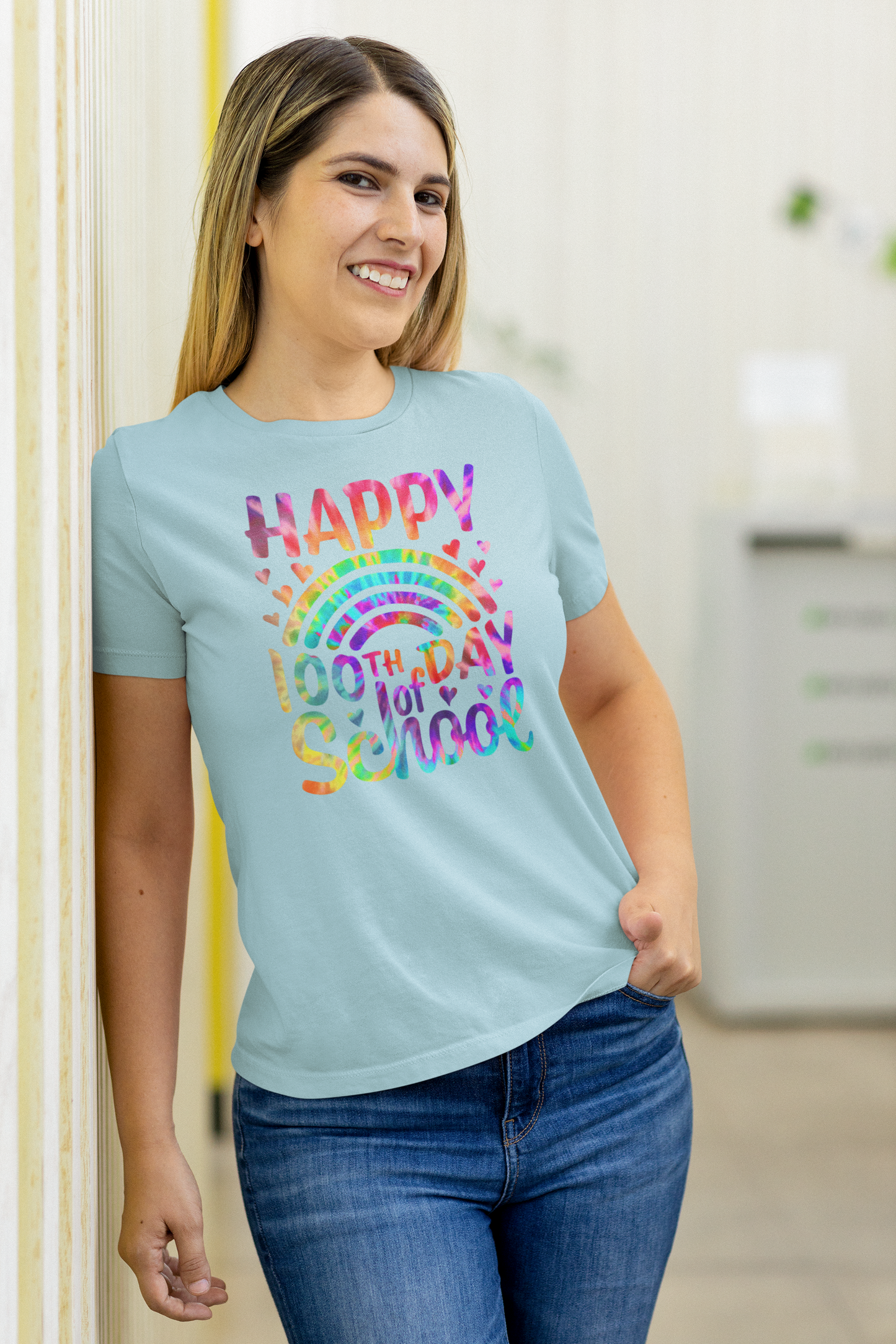 100 Days of School Bold Colors Tee Shirt