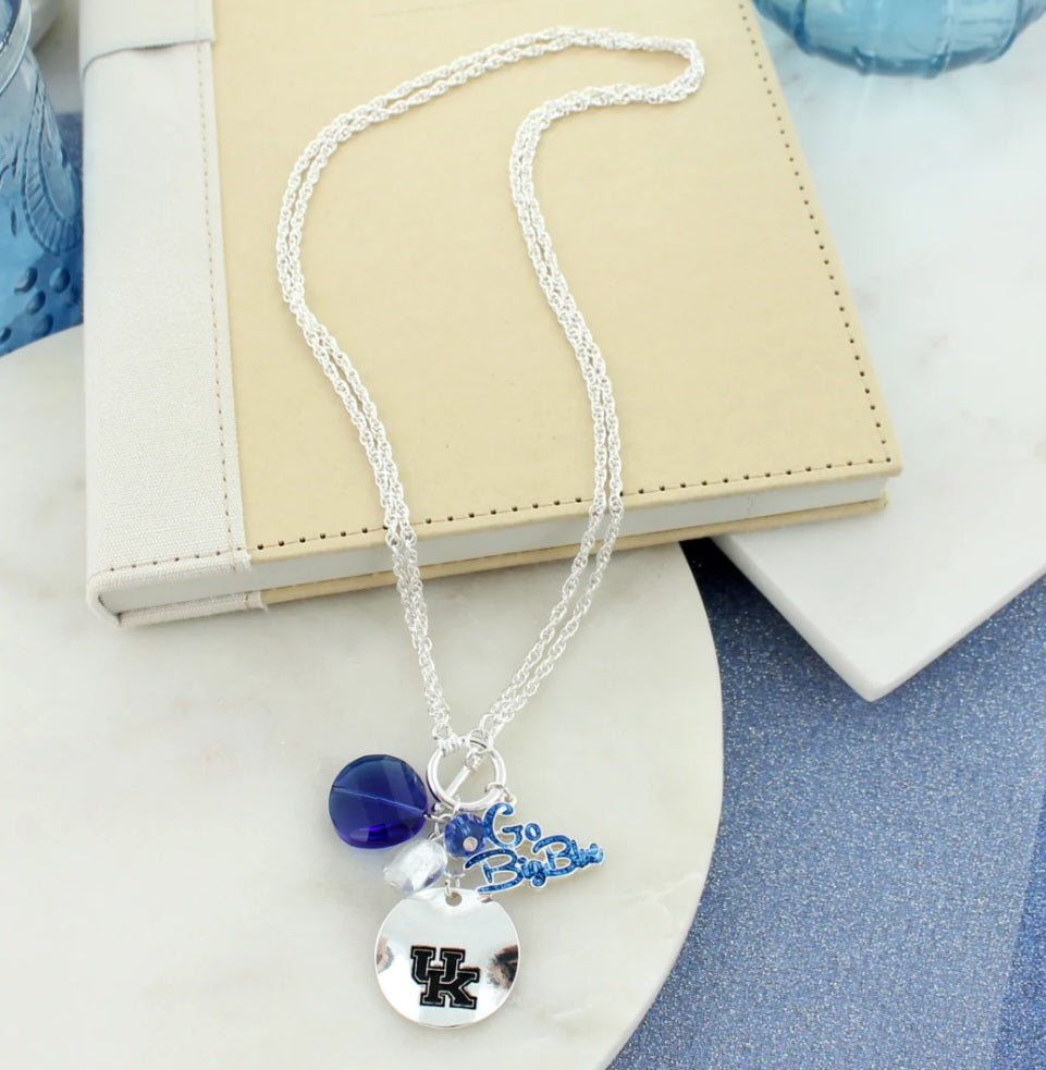 Your Favorite Collegiate Team's Disc Logo & Slogan Cluster Necklace