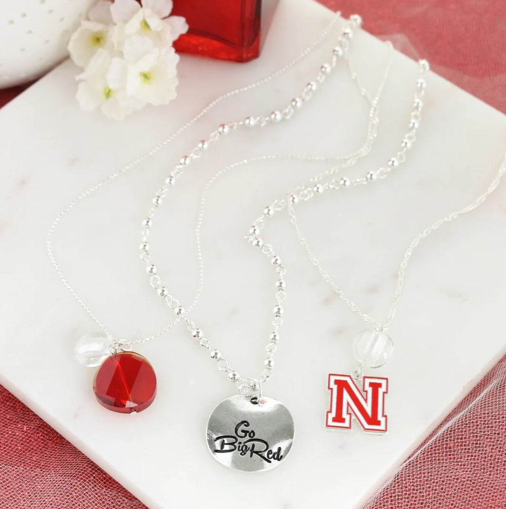 Your Favorite Collegiate Team's Disc Logo & Slogan Cluster Necklace