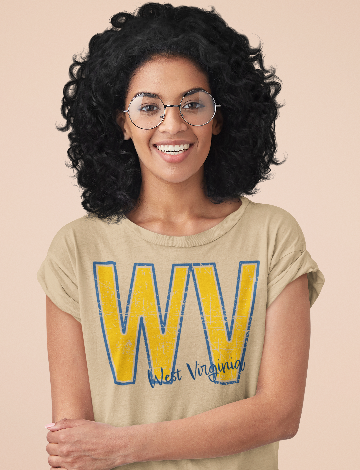 WV Yellow Regular & Plus Graphic Long & Short Sleeve Tee