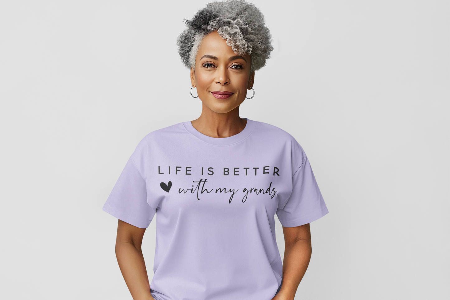 Life Is Better With My Grands Regular & Plus Long or Short Sleeve Graphic Tee