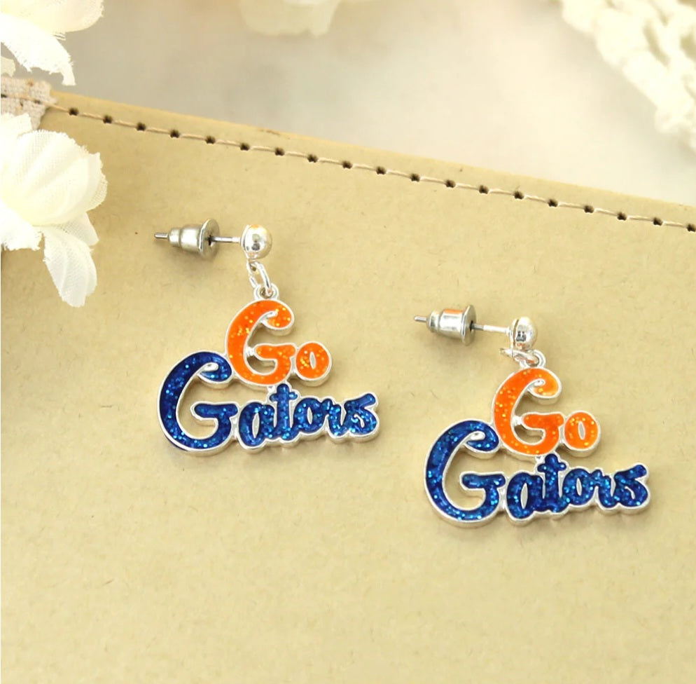 Your Favorite Collegiate Team's Slogan Earrings