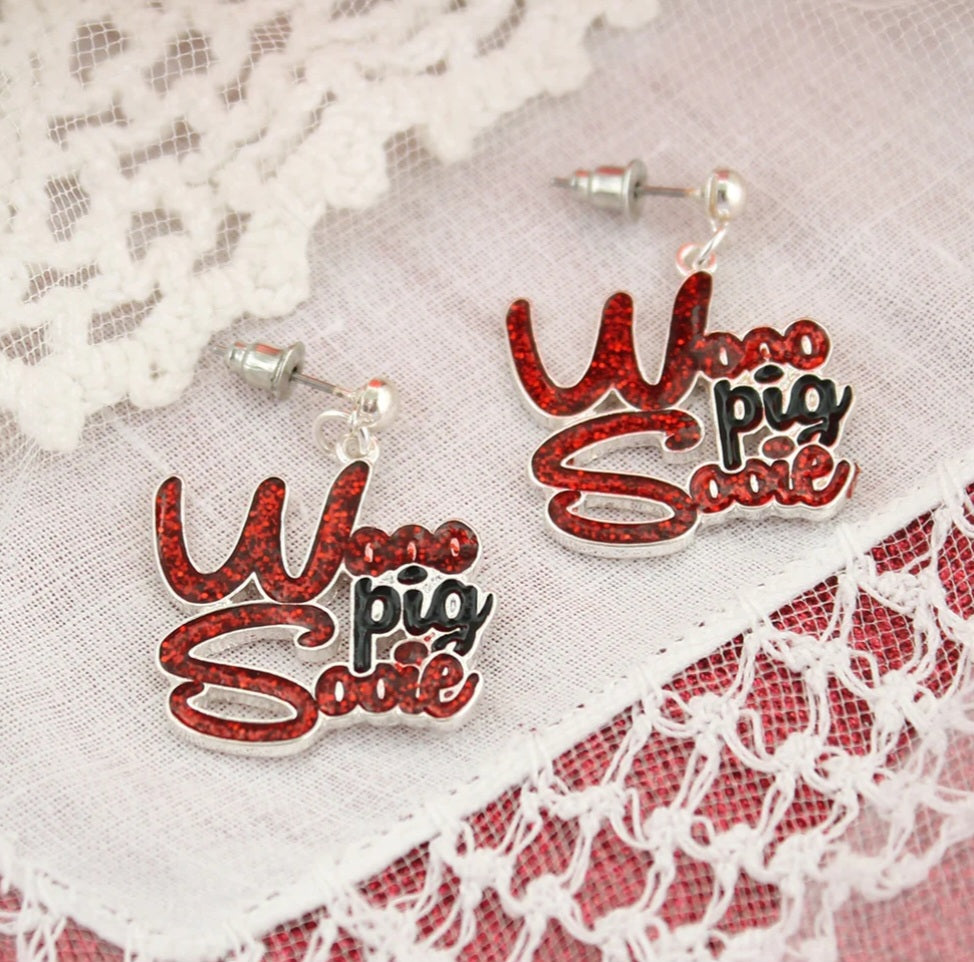 Your Favorite Collegiate Team's Slogan Earrings