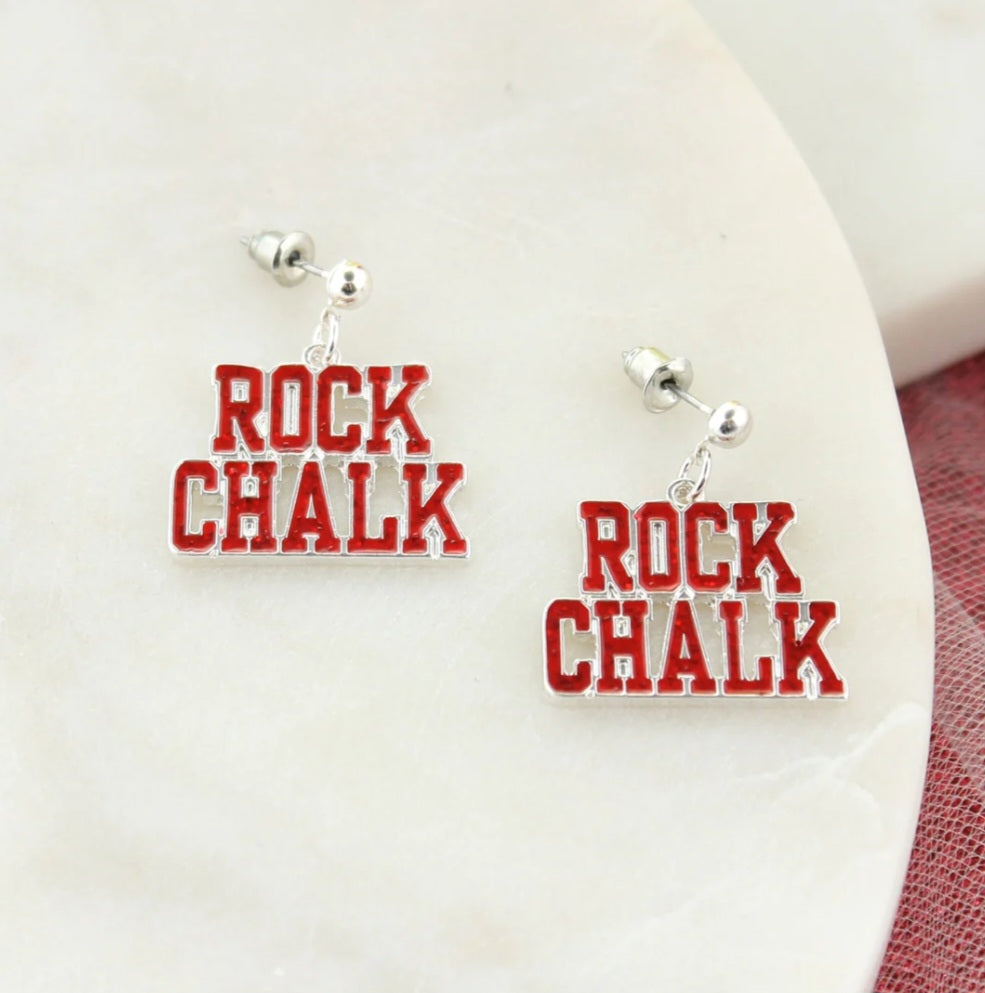 Your Favorite Collegiate Team's Slogan Earrings