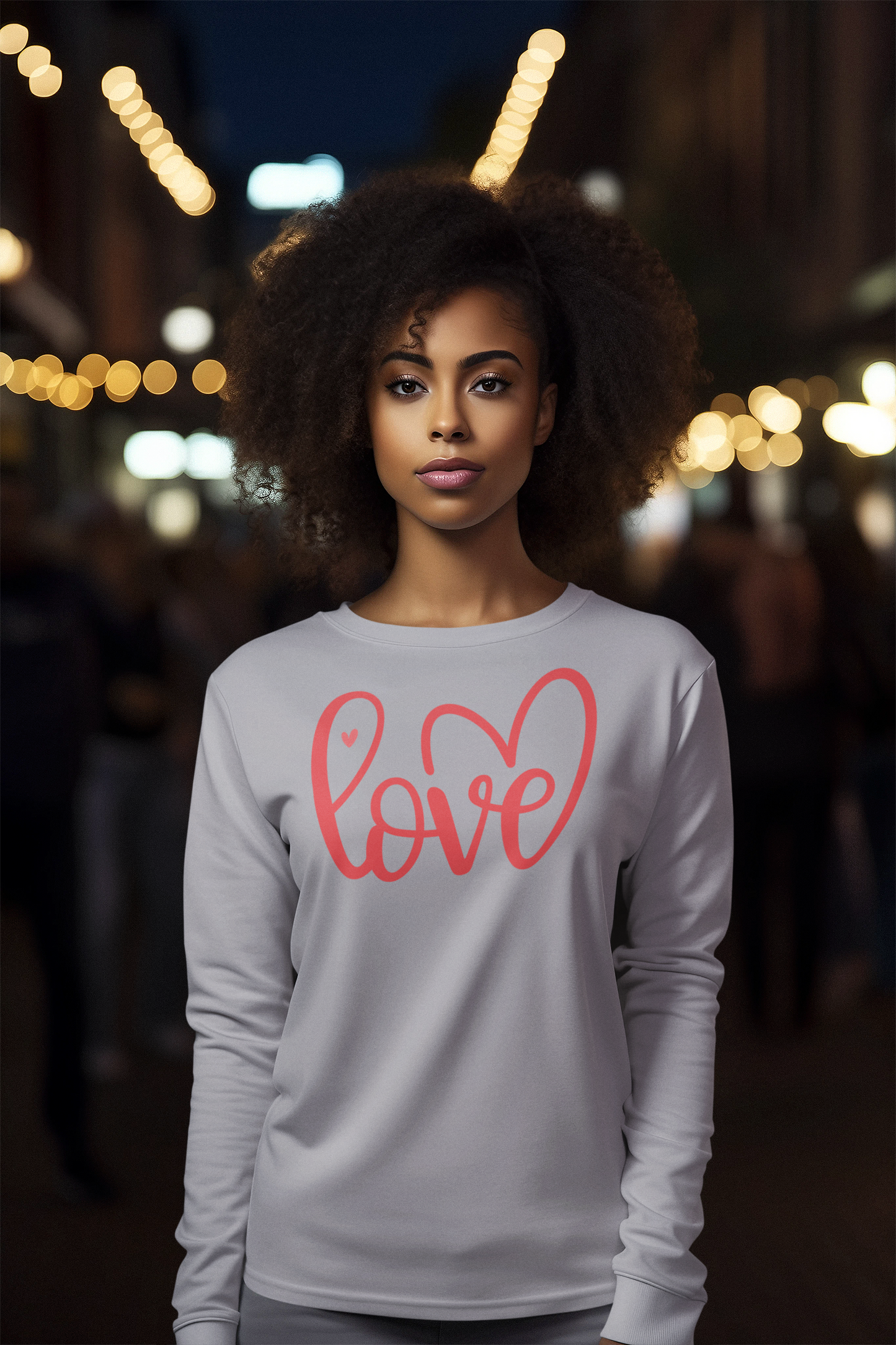 Love Wrapped in Hearts Short or Long Sleeve Tee