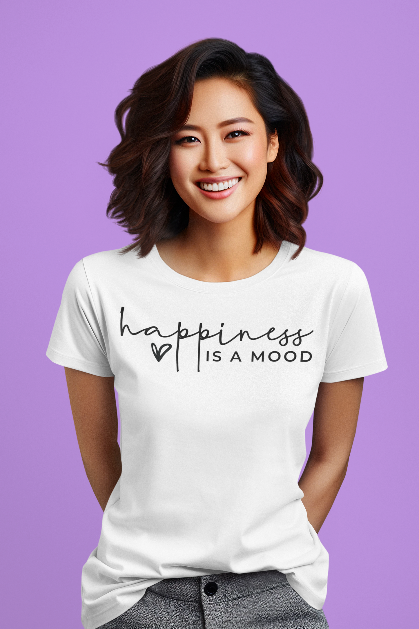 Happiness is a Mood Regular & Plus Graphic Tee