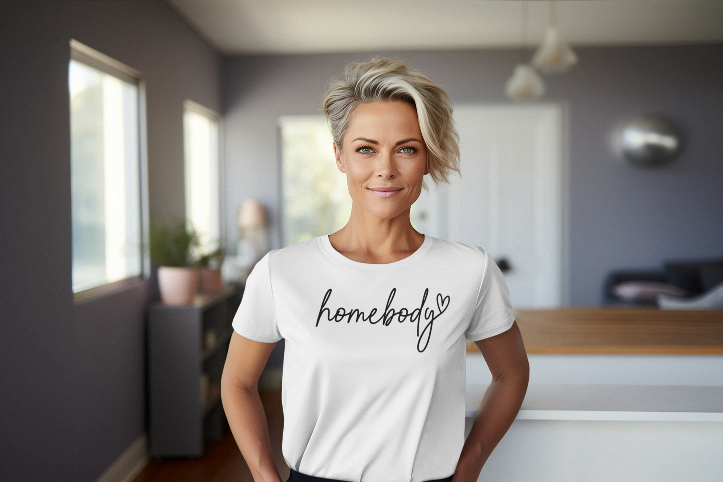 Homebody Regular & Plus Long or Short Sleeve Graphic Tee