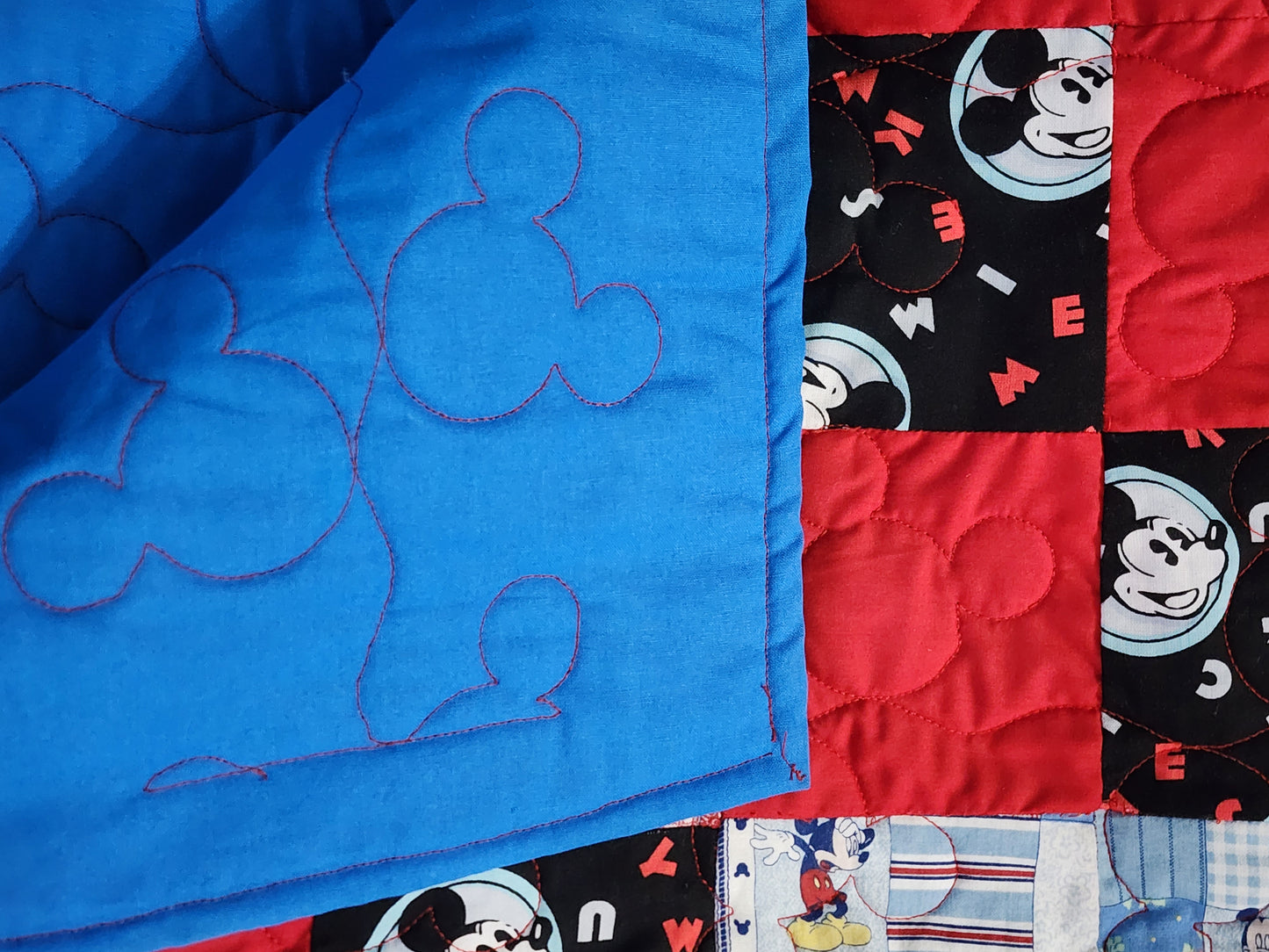 Mickey Mouse Lap or Crib Quilt