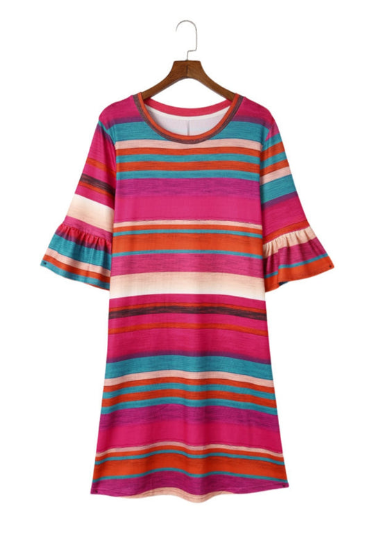 Multicolor Serape Dress