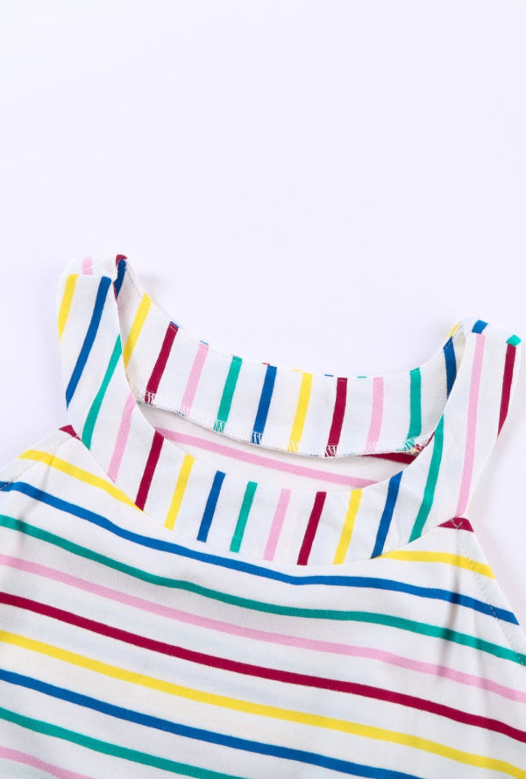 Colorful Striped Halter Tank