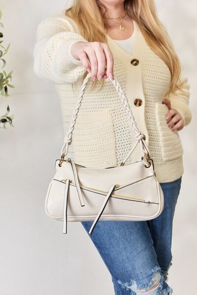 SHOMICO Braided Strap Shoulder Bag